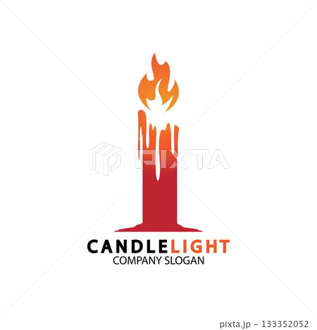 Candle light icon logo design vector template Candle light icon logo design vector template 133352052