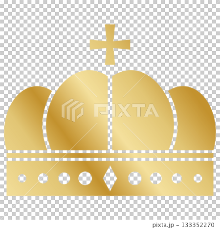 Gold Crown Icon Gold Crown Icon 133352270