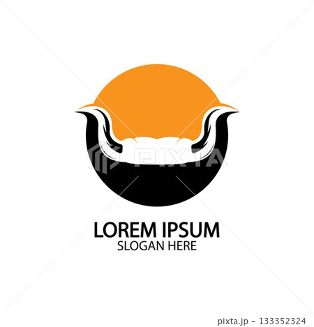 Bull horn logo and symbol template icons app Bull horn logo and symbol template icons app 133352324