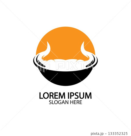 Bull horn logo and symbol template icons app 133352325
