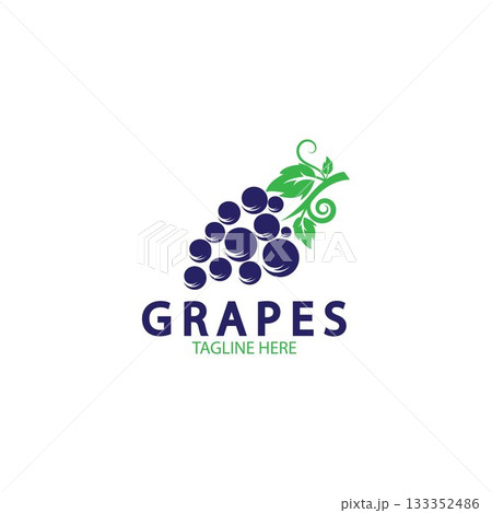 Grapes vector icon illustration design Grapes vector icon illustration design 133352486