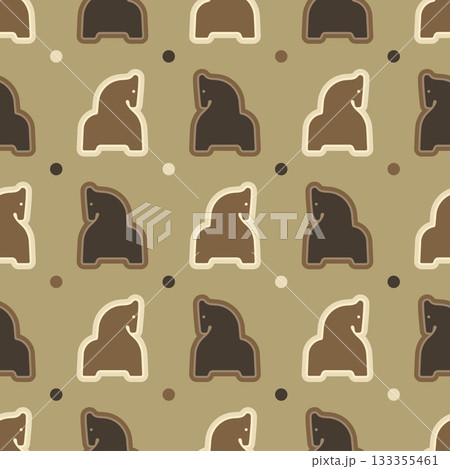 Repeating seamless pattern horse silhouettes Repeating seamless pattern horse silhouettes 133355461
