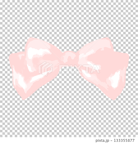 上品リボンコレクション|繊細タッチのピンクリボン素材(ベクター) 上品リボンコレクション|繊細タッチのピンクリボン素材(ベクター) 133355877