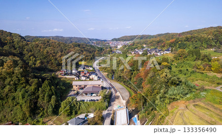 金沢市夕日寺町・東長江町周辺からのドローン空撮・山側 金沢市夕日寺町・東長江町周辺からのドローン空撮・山側 133356490
