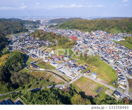 金沢市夕日寺町・東長江町周辺からのドローン空撮・海側 金沢市夕日寺町・東長江町周辺からのドローン空撮・海側 133356493