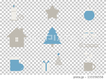 Scandinavian style winter illustration material Scandinavian style winter illustration material 133356556
