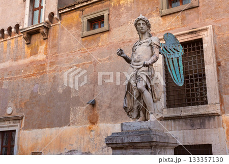 Angel statue at Palazzo Venezia in Rome, Italy 133357130