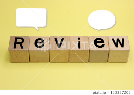 Reviewと書かれたブロック Reviewと書かれたブロック 133357203