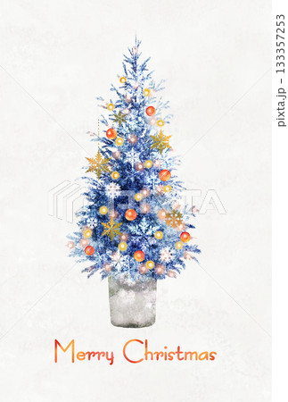 ポップなクリスマスツリーの絵はがき ポップなクリスマスツリーの絵はがき 133357253