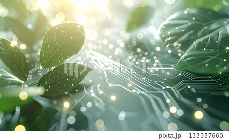 自然とテクノロジーの調和イメージ 133357660
