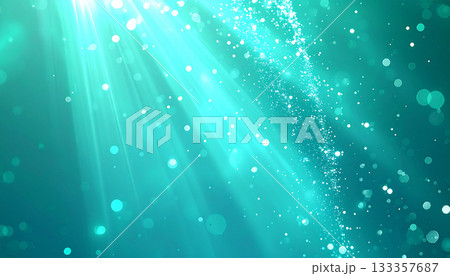 ブルーの光と粒子が舞う空間 ブルーの光と粒子が舞う空間 133357687