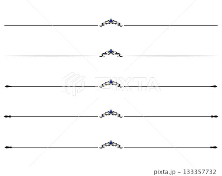 清楚なアンティーク飾り線のセット〜ブラック〜 清楚なアンティーク飾り線のセット〜ブラック〜 133357732