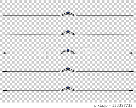 Neat antique decorative line set - Black - Neat antique decorative line set - Black - 133357732