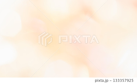 ふんわりキラキラ　玉ボケ　淡いグラレーション背景　オレンジ 133357925