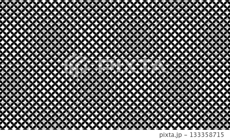 黒の七宝模様透過パターン素材 133358715