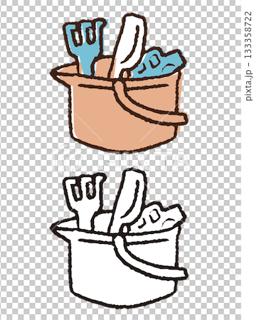 手繪沙盒工具 133358722