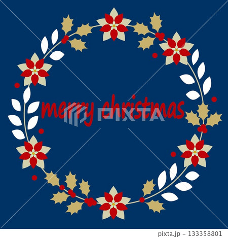 メリークリスマス merry christmas クリスマスリース フレーム メリークリスマス merry christmas クリスマスリース フレーム 133358801