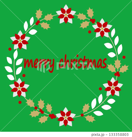 メリークリスマス merry christmas クリスマスリース フレーム メリークリスマス merry christmas クリスマスリース フレーム 133358803