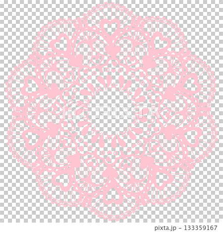 Light pink lace with heart patterns Light pink lace with heart patterns 133359167