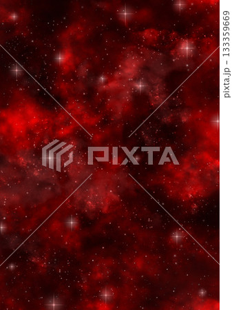 赤いキラキラ反射して輝く星空 赤いキラキラ反射して輝く星空 133359669