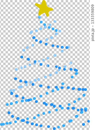 透明聖誕樹，配藍色燈光 - 聖誕節 133359809