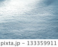 Close up of white snow with bright sunlight shining through. AI-generated content. 133359911