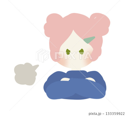 怒っている女の子 怒っている女の子 133359922