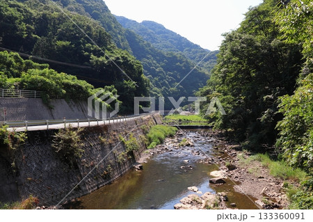 岡山県新見市金谷 河本ダム近くの本郷川 岡山県新見市金谷 河本ダム近くの本郷川 133360091