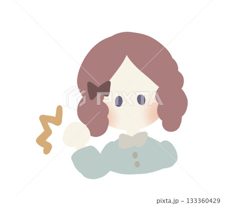 ガッツポーズの女の子 133360429