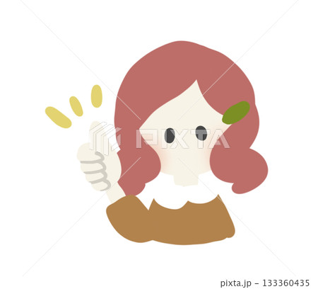 イイネポーズの女の子 133360435