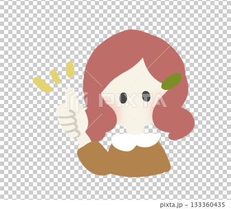 イイネポーズの女の子 133360435