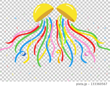 色紙膠帶花球的插圖 133360567