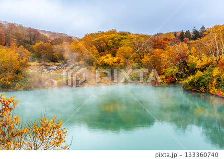 地獄沼の紅葉【青森県青森市】 地獄沼の紅葉【青森県青森市】 133360740