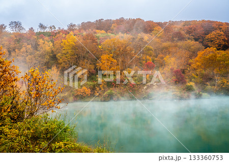 地獄沼の紅葉【青森県青森市】 地獄沼の紅葉【青森県青森市】 133360753