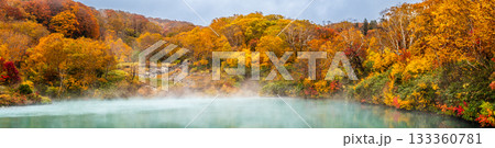 地獄沼の紅葉 パノラマ【青森県青森市】 地獄沼の紅葉 パノラマ【青森県青森市】 133360781