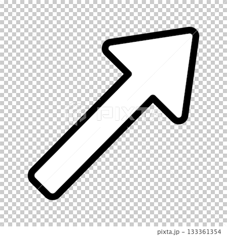 Illustration of an arrow pointing diagonally upwards Illustration of an arrow pointing diagonally upwards 133361354