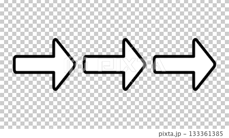 三個向右箭頭的示意圖 133361385
