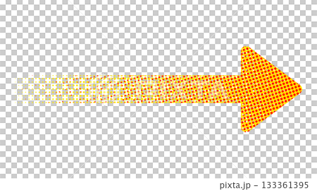 Halftone right arrow illustration Halftone right arrow illustration 133361395
