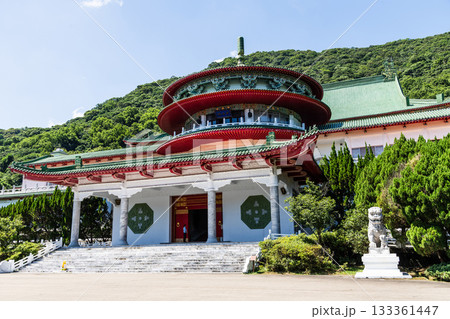 View of the Chung-Shan Building in Beitou of Taipei, Taiwan, is part of the Sun Yat-sen Memorial Hall complex, located in the Yangmingshan National Park. View of the Chung-Shan Building in Beitou of Taipei, Taiwan, is part of the Sun Yat-sen Memorial Hall complex, located in the Yangmingshan National Park. 133361447