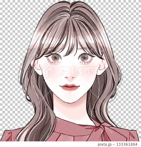 臉型“優雅”_厚瀏海 133361884