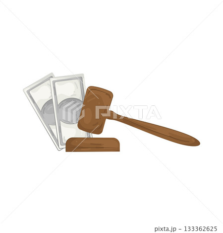 Illustration of corruption  133362625