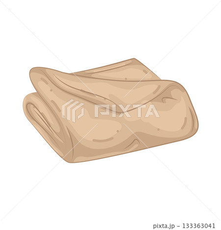 Illustration of folded blanket Illustration of folded blanket 133363041