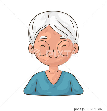 Illustration of elderly woman Illustration of elderly woman 133363076