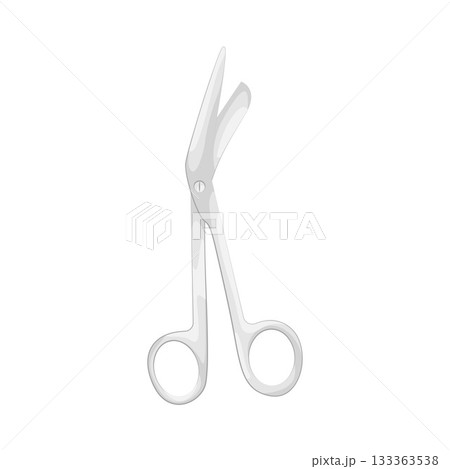 Illustration of surgical scissors Illustration of surgical scissors 133363538
