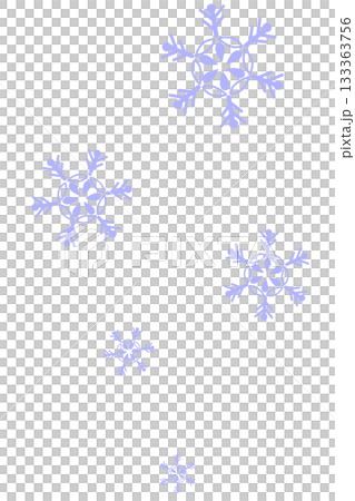 薄い青色の舞い落ちるシンプルな雪の結晶のイラスト 薄い青色の舞い落ちるシンプルな雪の結晶のイラスト 133363756
