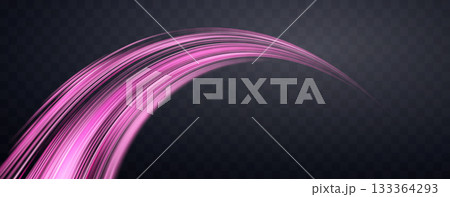 Speed rays, velocity light neon flow, zoom in motion effect, pink glow speed lines, colorful light trails, stripes. Abstract background, vector illustration. Speed rays, velocity light neon flow, zoom in motion effect, pink glow speed lines, colorful light trails, stripes. Abstract background, vector illustration. 133364293