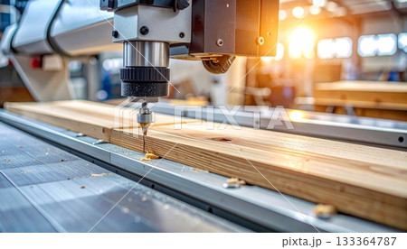 Industrial factory worker cutting steel with a grinder tool during metal manufacturing production 133364787