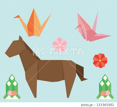 正月折り紙セット 133365882