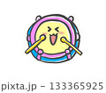 ニコニコしているカラフルな太鼓 133365925