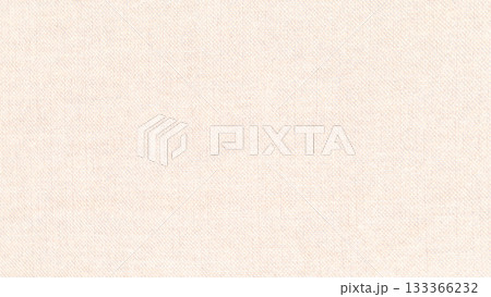 布生地のテクスチャ背景　ベージュ　肌色　無地 133366232